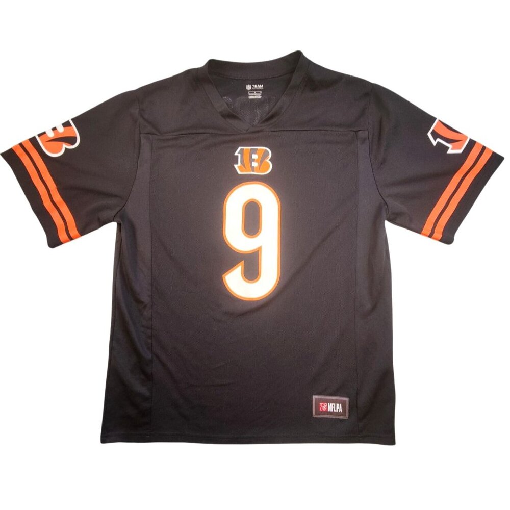 NFL Team Appeal Black Men's Bengals Jersey #9 Joe Burrow Size L - Picture 1 of 5